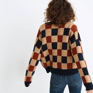 Madewell Checkered Colburne Cardigan Size Small